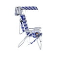 thumbnail image 6 of Ultimate Heavy Duty High Seat Aluminum Folding Backpack Beach Chair for Adults | Lay Flat, 5 Reclining Positions | Removable Insulated Cooler Pouch & Canopy for UV Protection, 6 of 9