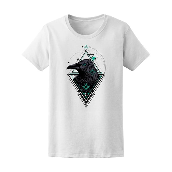 Cool Grunge Abstract Crow Tee Women's -Image by Shutterstock