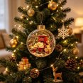 thumbnail image 5 of Lighted Christmas Ball Ornaments 2026, Lighted Santa Round - Whimsical Holiday Ornament, 3D Acrylic Hanging Decorations for Xmas Tree, Rustic Holiday Home Decor and Stocking Stuffer, 5 of 5