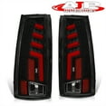 thumbnail image 3 of AJP Distributors Black Housing Clear Lens Red Tube LED Tail Lights Brake Stop Lamps Compatible/Replacement For Chevrolet GMC C/K C10 1500 2500 3500 Chevy Suburban Tahoe Blazer Yukon Cadillac Escalade, 3 of 11