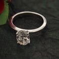 thumbnail image 2 of 2CT Simulated Diamond Oval Cut Solitaire Women's Beauty Silver Valentine Ring 14K White Gold Plated Silver, 2 of 3