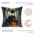 thumbnail image 3 of Halloween Spiders Haunted House Linen toss pillowcase Decoration pillowcase Gift preferred 20x20" Cushion cover 4 set Sofa pillowcase Sofa bedroom living room car, 3 of 5