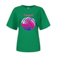 thumbnail image 3 of Wangmeiwg T Shirts Women Volleyball Shirts Volleyball Team Tee Tops Volleyball Graphic Casual Short Sleeve Shirts T Shirt Women Pack, 3 of 4