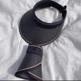 thumbnail image 4 of Sombrero con visera para el sol, ala ancha, gorra de playa de verano, paquete plegable, 4 of 5