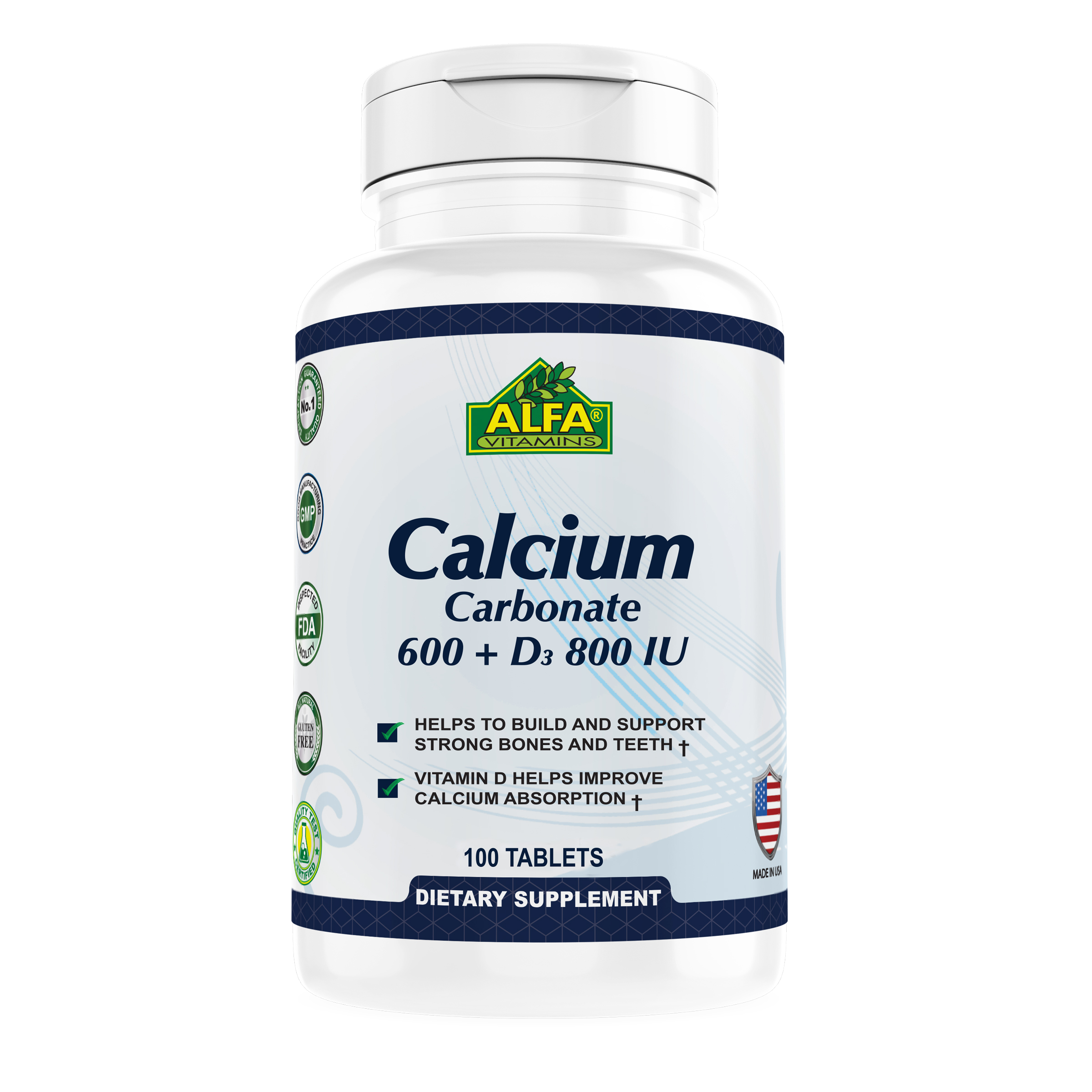 Calcium 600MG + Vitamin D 800 IU Bone & Joint support 100 tablets