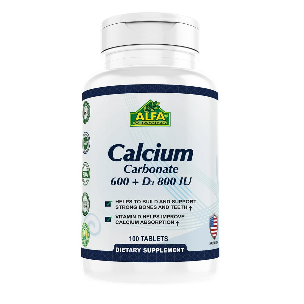 Calcium 600MG + Vitamin D 800 IU Bone & Joint support 100 tablets