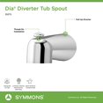 thumbnail image 3 of Symmons 352TS Dia Diverter Tub Spout in Polished Chrome, 3 of 4