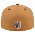 thumbnail image 4 of Men's New Era  Light Brown/Dark Brown Philadelphia Eagles Two-Tone Walnut 59FIFTY Fitted Hat, 4 of 5