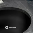 thumbnail image 3 of Plaisir 16.5" Ceramic Undermount Bathroom Sink in Matte Black, 3 of 6