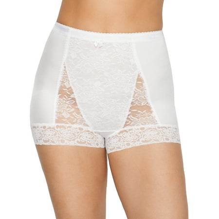 

Rhonda Shear Womens Pin-Up Lace Tummy Control High-Waist Boyshort Style-3867B