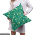 thumbnail image 4 of Ambesonne Gingko Fabric by the Yard Upholstery, Biloba Leaves on Teal Shade, 3 Yards, Teal and Pale Yellow, 4 of 4