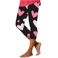 thumbnail image 3 of TaTaai Valentine's Day Heart Graphic Elastic Non-see-through Women Tight Yoga Leggings High Waisted Breathable Gym Workout Casual Daily Full Length Pants Gift, 3 of 5