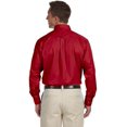 thumbnail image 4 of Harriton Chemise à Manches Longues en Sergé pour Hommes Easy blendTM avec Élimination des Taches, 4 of 4