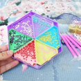 thumbnail image 4 of Diamond Art Painting Trays Organizer, Diamond Art Accessories Trays with Brush & Spoon, Rhinestone Tray Sorter, 4 of 5
