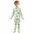 thumbnail image 3 of joogoo Various Vegetables 2 Piece Long Sleeve Tee and Pants Cotton Pajama Set 3T, 3 of 7
