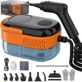 thumbnail image 1 of Koutop Limpiador a vapor para el hogar y el automóvil, vaporizador portátil de mano para limpieza con mango de 3 niveles, calentamiento de 15 s, tanque grande, 16 accesorios: grasa limpia, lechada, az, 1 of 9