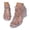 Beige, variant on Women's Casual Polyester Closed Toe Sandals, Buckle Strap Wedge Heel Breathable Summer Jelly Shoes for Vacation & Evening, 1Pair, 36-40