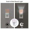 thumbnail image 3 of Salouo Beige Sparkling Glitter for Night Lights Plug into Wall 1 Pack, 0.5W Plug in Night Light with Dusk-to-Dawn Light Sensor LED Nightlight for Bathroom, Adult, Hallway-UK, 3 of 7