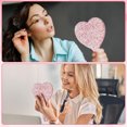 thumbnail image 6 of NOGIS 1 Pcs 6.5 Inch Bling Rhinestone Handheld Mirror Dazzling Adorable Heart Shaped Hand Mirrors with Handle Decorative Cosmetic Mirror Glitter Makeup Mirror for Women Girls Bride Gifts (Pink), 6 of 7
