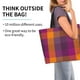 thumbnail image 2 of Fotbe Purple Yellow Buffalo Plaid Bolsa Tote Estética de Lona con Estampado para Mujer - Bolsa Reutilizable de Hombro Casual para Vacaciones, Compras, Trabajo y Gimnasio, 2 of 8