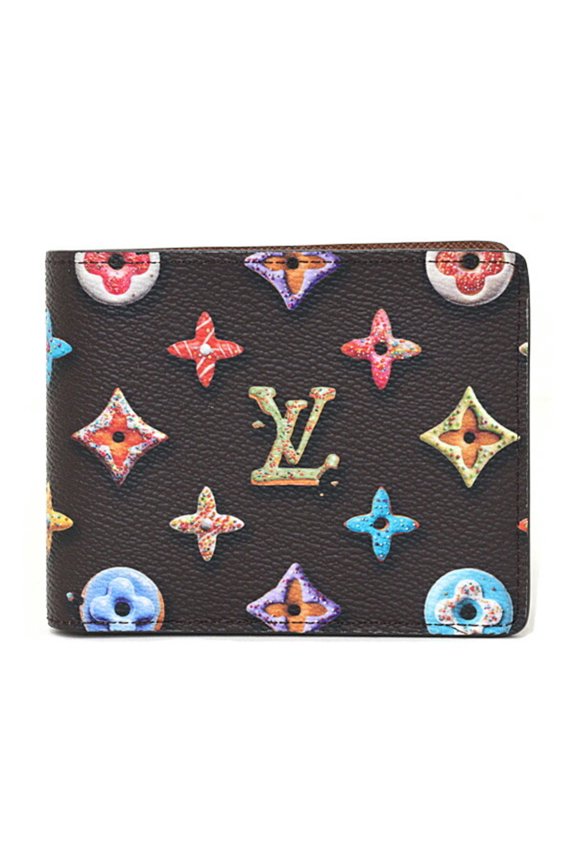 Pre-Owned Louis Vuitton Portefeuille Slender Bi-fold Wallet, Monogram Donut Canvas, M28283,...