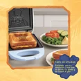 thumbnail image 4 of STITCH Sandwichera Eléctrica Disney ST-SW de Acero Inoxidable, Placas Antiadherentes, Temperatura Ajustable, Luces Indicadoras, Seguro Frontal, Ideal para Sándwiches y Desayunos., 4 of 11