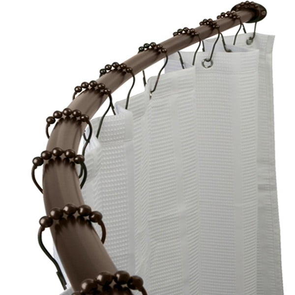 Adjustable 60" 72" Opening Curved Shower Rod, Oil Rubbed Bronze