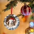 thumbnail image 4 of Colgante navideño con bonito diseño de oveja de dibujos animados Adornos para colgar en el árbol de Navidad Material acrílico Artículos decorativos festivos para el hogar y el coche, 4 of 8