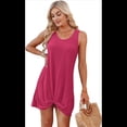 thumbnail image 1 of Vestido de Mujer con Estampado Floral, Color Rosa y Rojo Talla S, 1 of 9