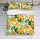 thumbnail image 3 of 3D Tropical Floral Leaves Juego de Funda de edredón Juego de Funda de edredón Fundas de almohada, 3 of 3