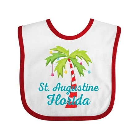 

Inktastic St. Augustine Florida Christmas Vacation Gift Baby Girl Bib