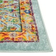 thumbnail image 6 of Rugs.com Calypso Collection Rug – 5' x 8' Aqua Medium Rug Perfect For Bedrooms, Dining Rooms, Living Rooms, 6 of 9