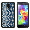 Maximum Protection Cell Phone Case / Cell Phone Cover with Cushioned Corners for Samsung Galaxy S5 - Zig Zag