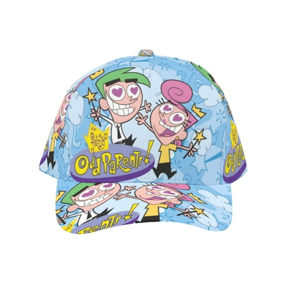 The Fairly Oddparents-theme Baseball Cap For Men, Women & Kids, Classic Flat Brim Hat Hip Hop Trucker Hat Adjustable Snapback Hat