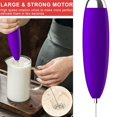 thumbnail image 3 of Espumador de leche Anteday eléctrico de mano, mini batidor violeta, 3 of 7