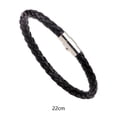 thumbnail image 4 of Pulsera de cuero para hombres y mujeres Pulsera brazalete Pulsera para Negro, 4 of 8