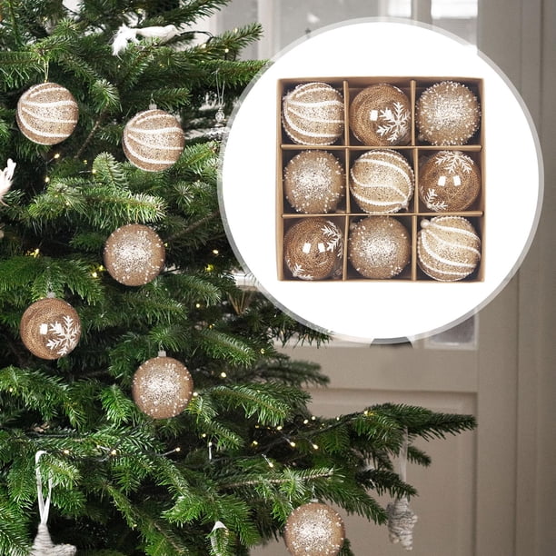 9 adornos de Bolas de Navidad BLESIY Colgantes Bolas