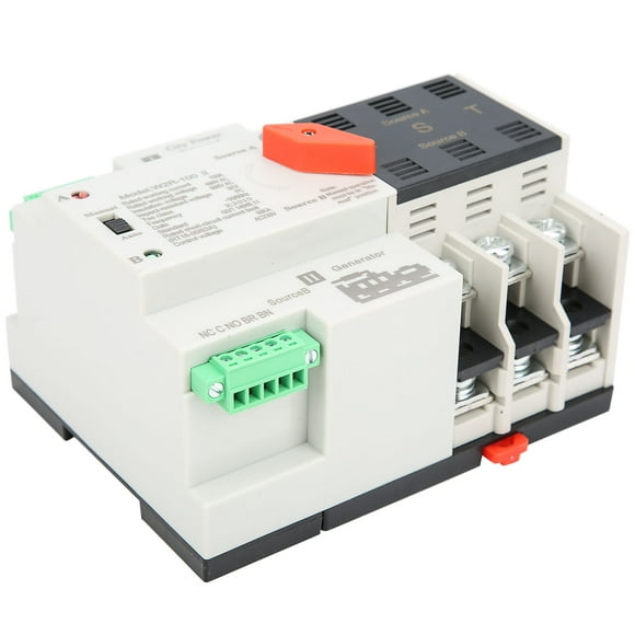 Transfer Switch Dual Power Automatic Transfer Switch Dual Transfer Switch Power Transfer Switch W2R-100 Dual Power Automatic Transfer Switch 3P 100A 50Hz Power Transfer Switch