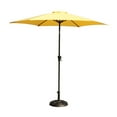 thumbnail image 2 of 8.8 feet Outdoor Aluminum Patio Umbrella，Market Umbrella with 33 pounds Round Resin Umbrella Base，Push Button Tilt and Crank lift，Yellow, 2 of 7