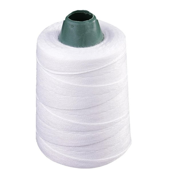 600 Yards Polyester Sewing Thread for Sewing Machine 10S/3 White