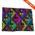 thumbnail image 2 of DouZhe Polyester Placemats Set de 4, Modèle de Crânes de Pirates de la Mode Résistant à la Chaleur Place Mats pour Table à Manger, 12 x 18 Po, 2 of 6