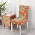 thumbnail image 4 of Classic Artistic Paisley Bohemian Dining Chair Covers 4 Pack Vintage Floral Ethnic Retro Colorful Washable Polyester Stretch Slipcovers Removable Protector for Chic Home, 4 of 7