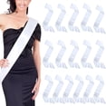 thumbnail image 5 of Event & party supplies,Blank Color Ding Cloth Satin Shoulder Strap Etiquette Belt White Belt Single Party Beauty Pageant Dance Decoration, 5 of 8