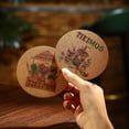thumbnail image 4 of Juego de 4 vasos Tiki transparentes exóticos de cóctel tropical con pajitas y posavasos estilo hawaiano para Mai Tai Zombie y Pia Colada, 4 of 7