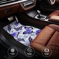 thumbnail image 4 of Cauagu Butterflies Pattern Car Floor Mat Set of 4,Car Carpet Mats Car Mats with Anti-Slip Backing & Driver Heel Pad Universal Fit for Cars/Trucks/SUV/Vans, 4 of 6