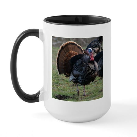 

CafePress - Big Gobbler Large Mug - 15 oz Ceramic Large White Novelty Mug