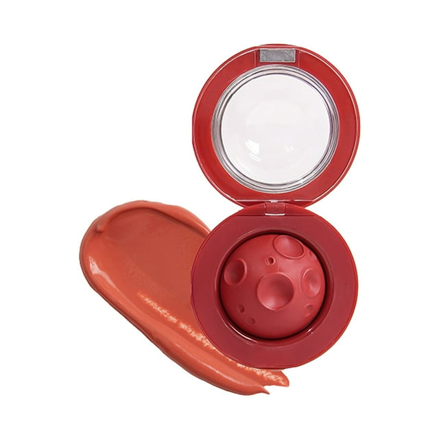 Moon Shape Velvet Water Light Lip Mud Two in One Long Lasting Moisturizing Lip and Cheek Use Makeup