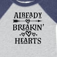 thumbnail image 4 of Inktastic Boys Valentines Day Breaking Hearts Boys Baby Bodysuit, 4 of 5