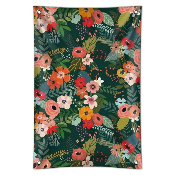 Anna Floral Pattern Home Business Office Sign