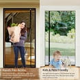 thumbnail image 5 of EP Reversible Left Right Side Opening Screen Door Mesh Magnetic Closure Heavy Duty, Self Closing Fiberglass Bug Net with Magnet for Sliding Doors & Doorway, Pet Friendly, 72 x 80 inch, 5 of 8